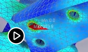 Video: A demonstration on how to run linear static stress analyses with Nastran without using physical prototypes