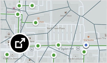 Sewer network map in Info360 Insight