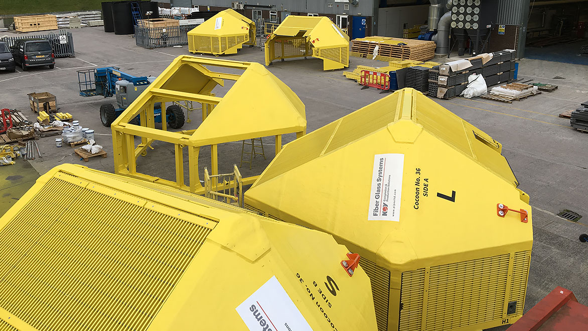 Image showing multiple components waiting to be delivered for installation